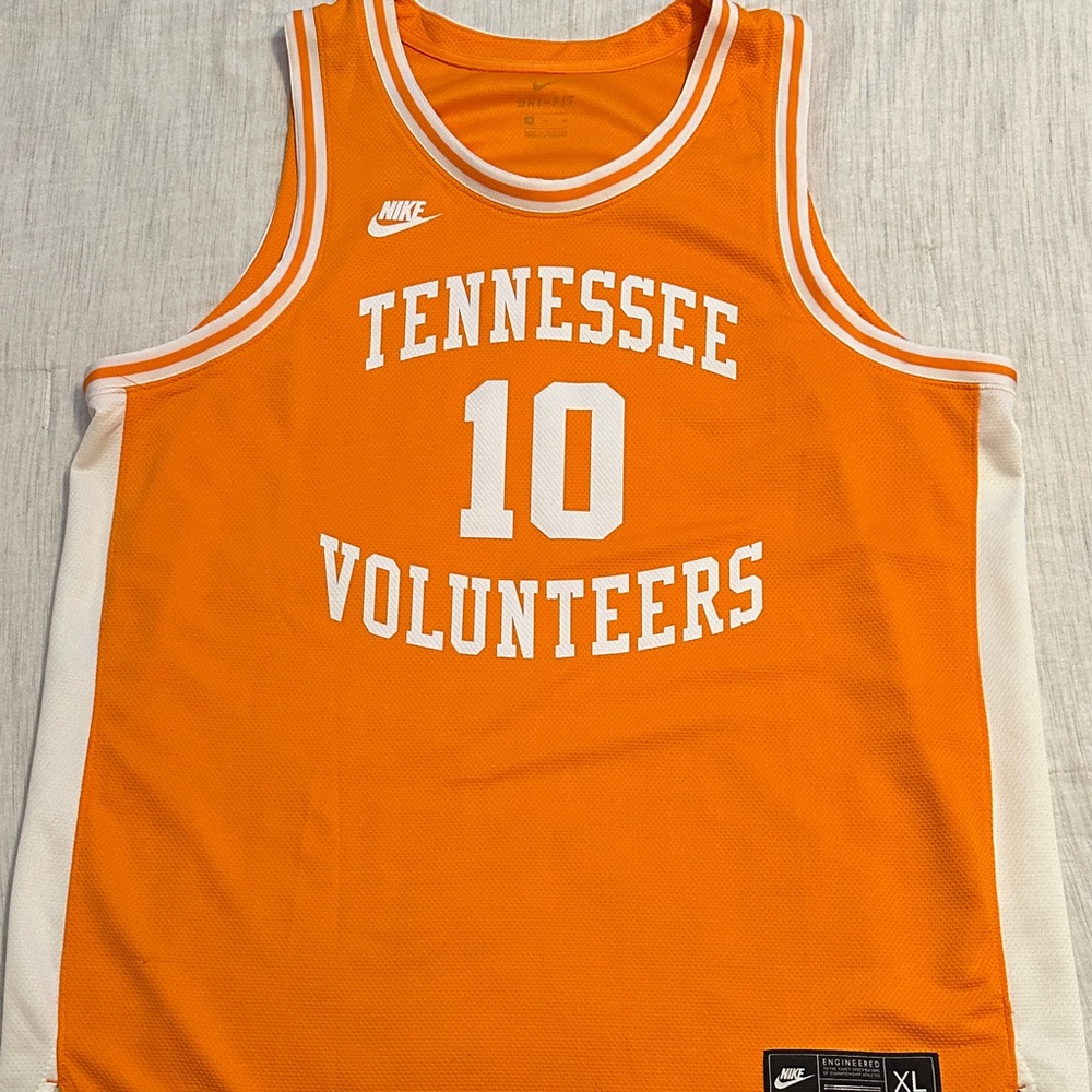 Nike Orange Tennessee Volunteers Basketball Jersey